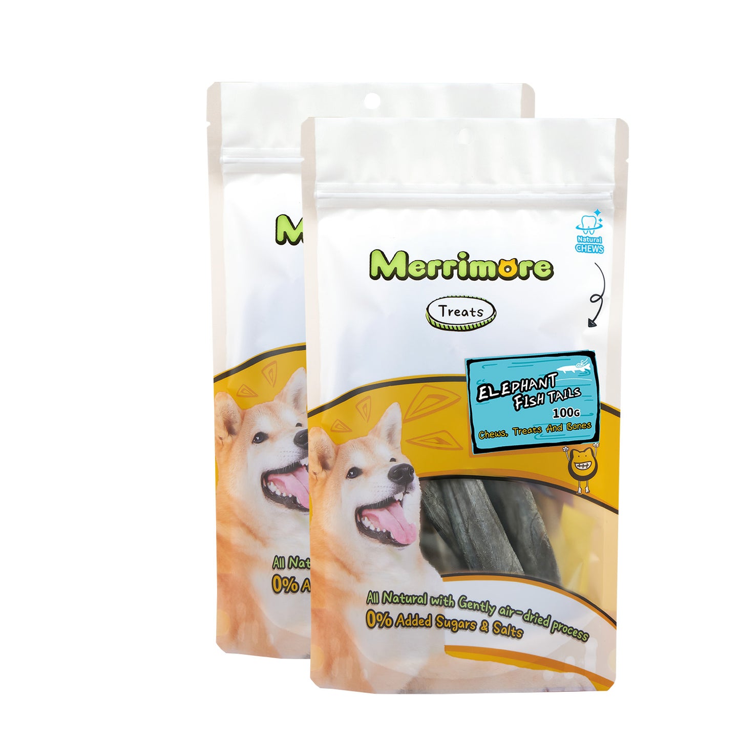 Twin Pack Elephant Fish Tails (includes 1 free gift)